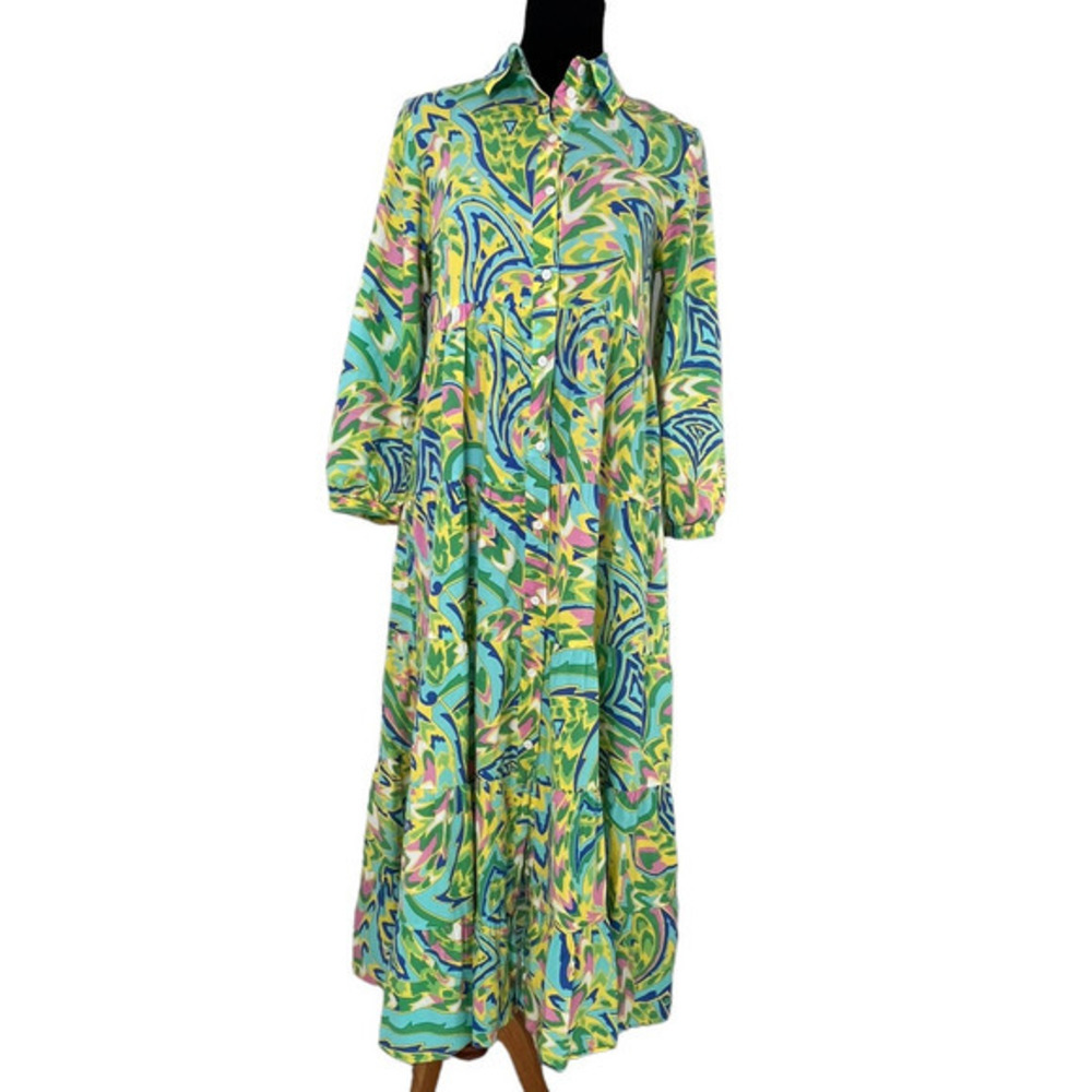 Colorful Patterned Maxi Dress - Picture 9 of 12